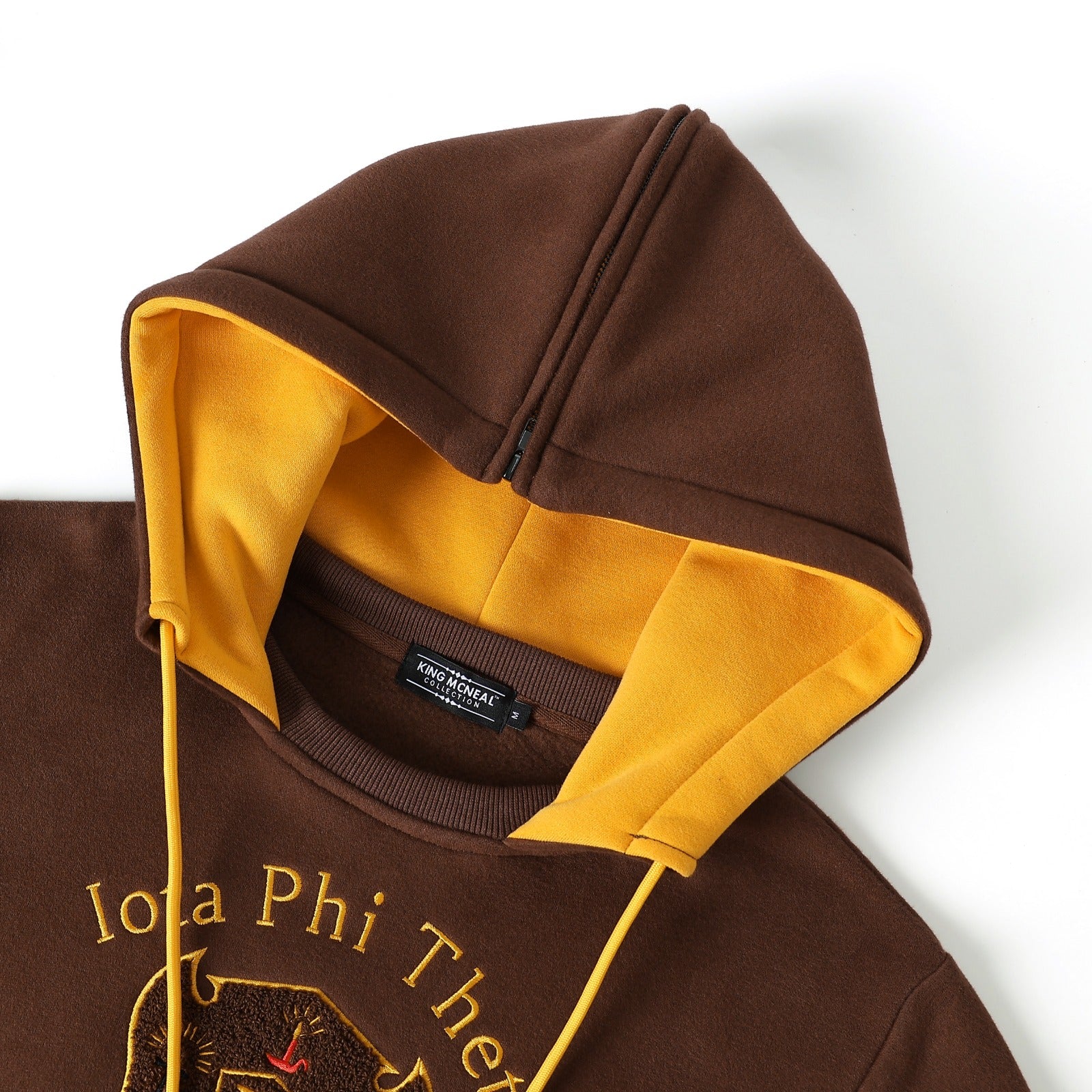 Iota Brown Prep Hoodie