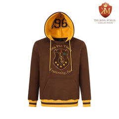 Iota Brown Prep Hoodie