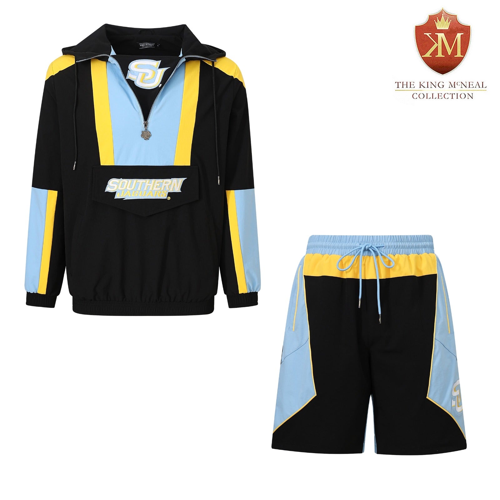 Southern University Black Windbreaker Tech Shorts (Unisex)