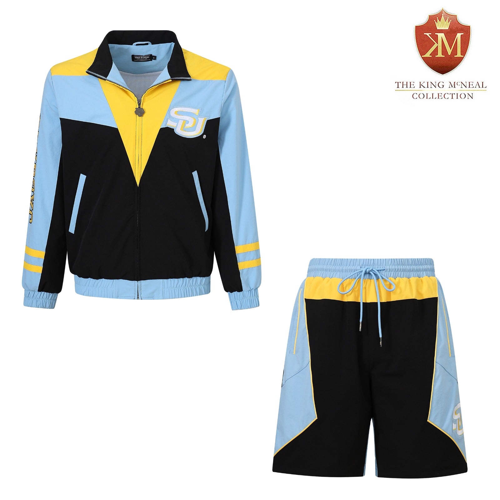 Southern University Black Windbreaker Tech Shorts (Unisex)
