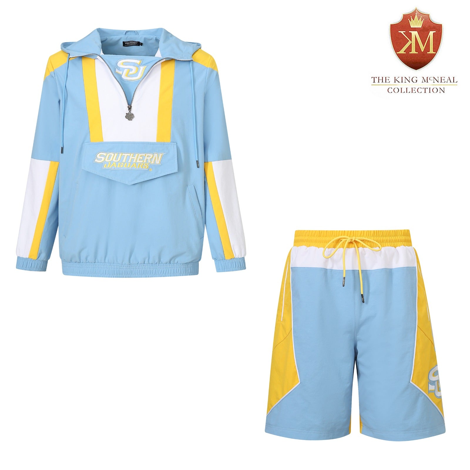 Southern University Blue Windbreaker Tech Shorts (Unisex)