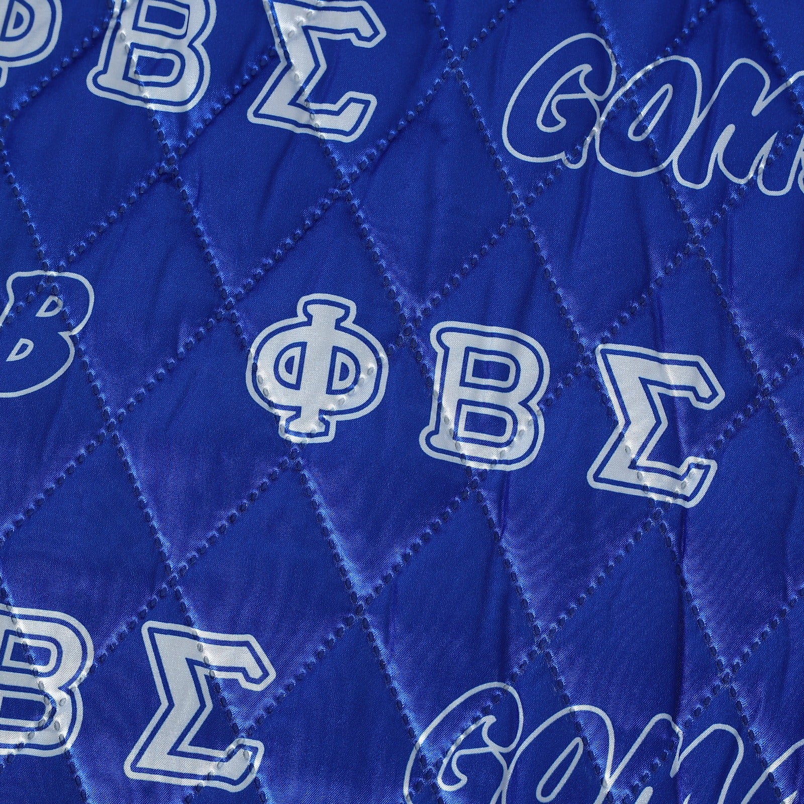 Phi Beta Sigma Blue Wool And Leather Letterman Jacket