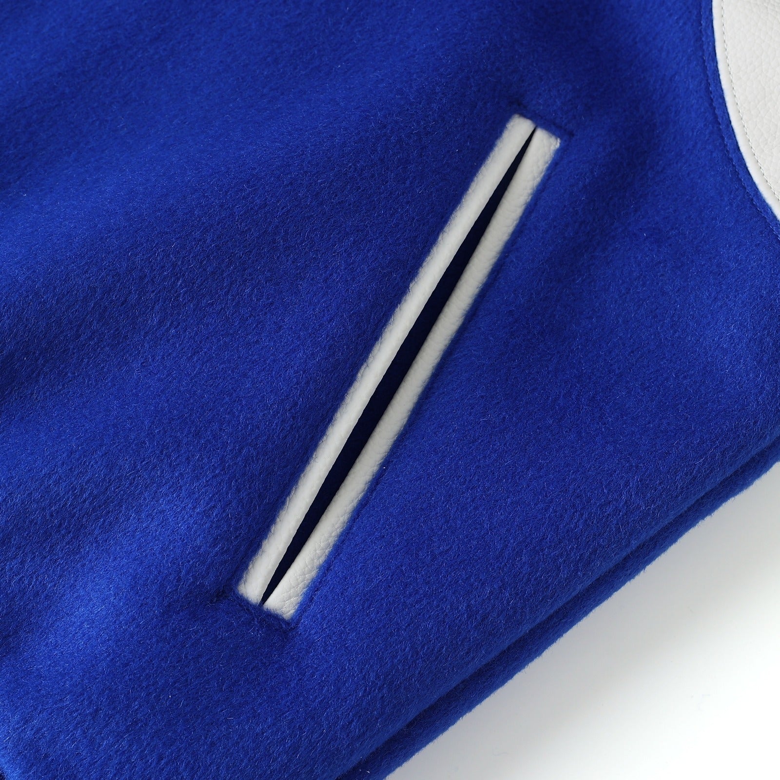 Phi Beta Sigma Blue Wool And Leather Letterman Jacket