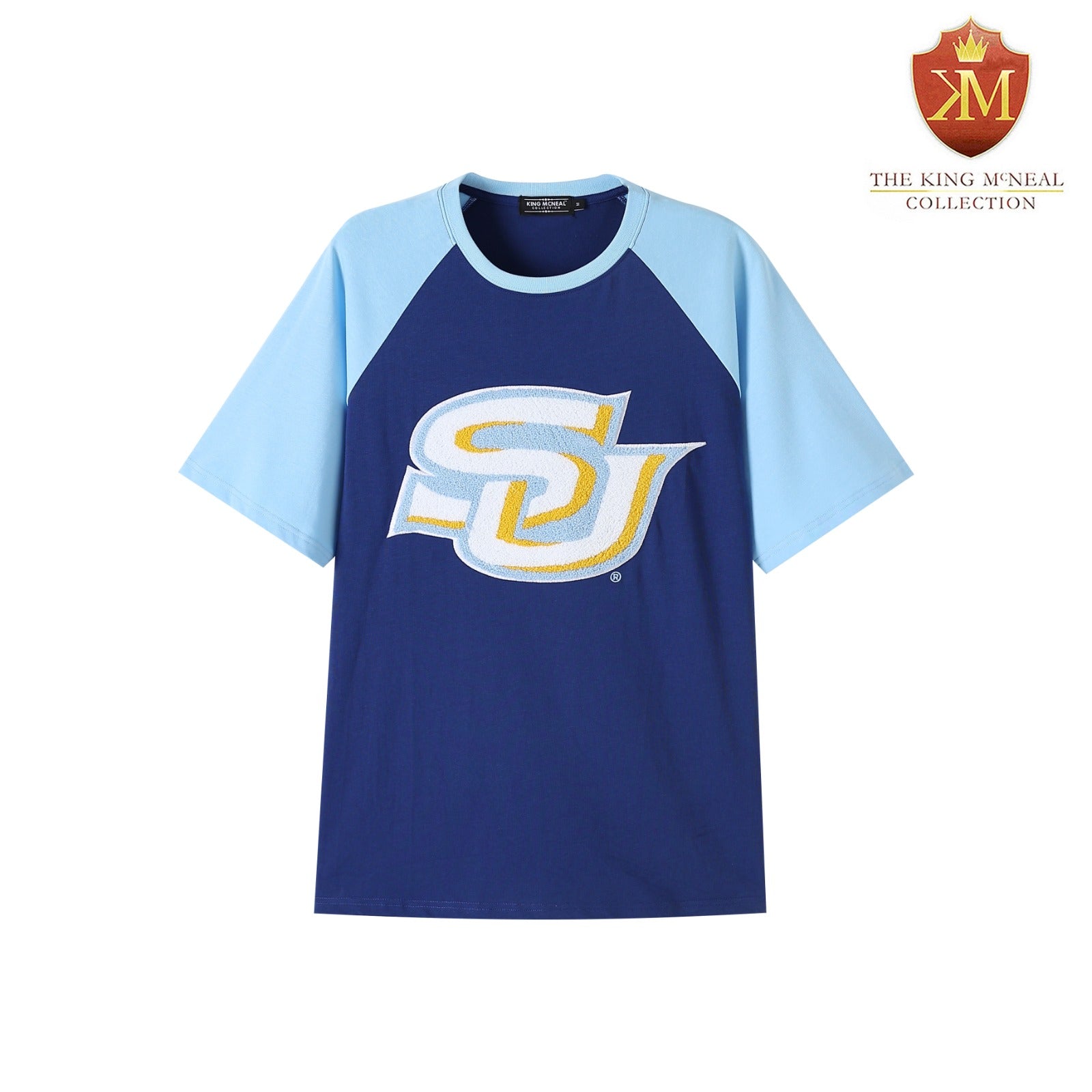 Southern Navy Premium Chenille Raglan Shirt (Unisex)