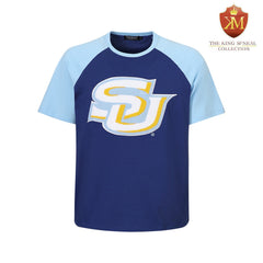 Southern Navy Premium Chenille Raglan Shirt (Unisex)