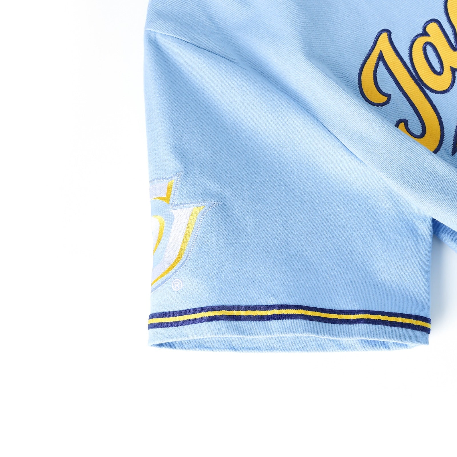 Southern Jaguars Columbia Blue Button Up Baseball Jersey (Unisex)