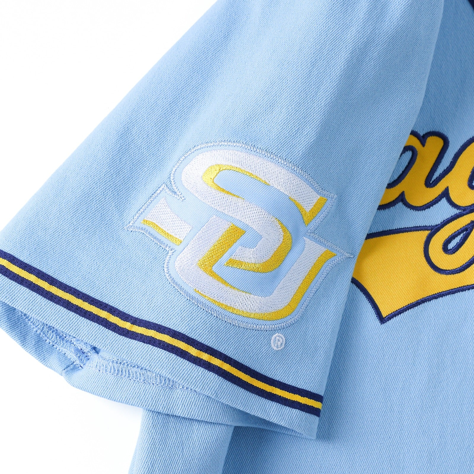 Southern Jaguars Columbia Blue Button Up Baseball Jersey (Unisex)