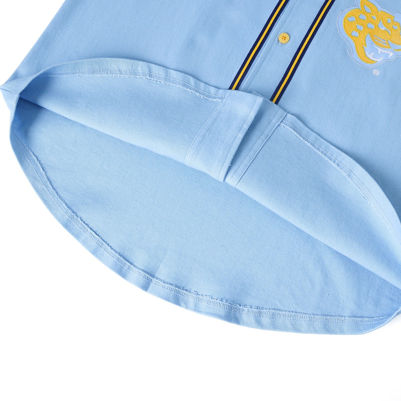 Southern Jaguars Columbia Blue Button Up Baseball Jersey (Unisex)