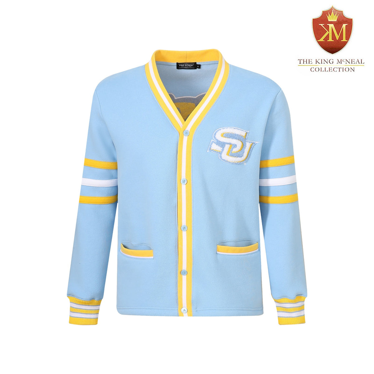 Southern University Columbia Blue Fleece Cardigan (Unisex)