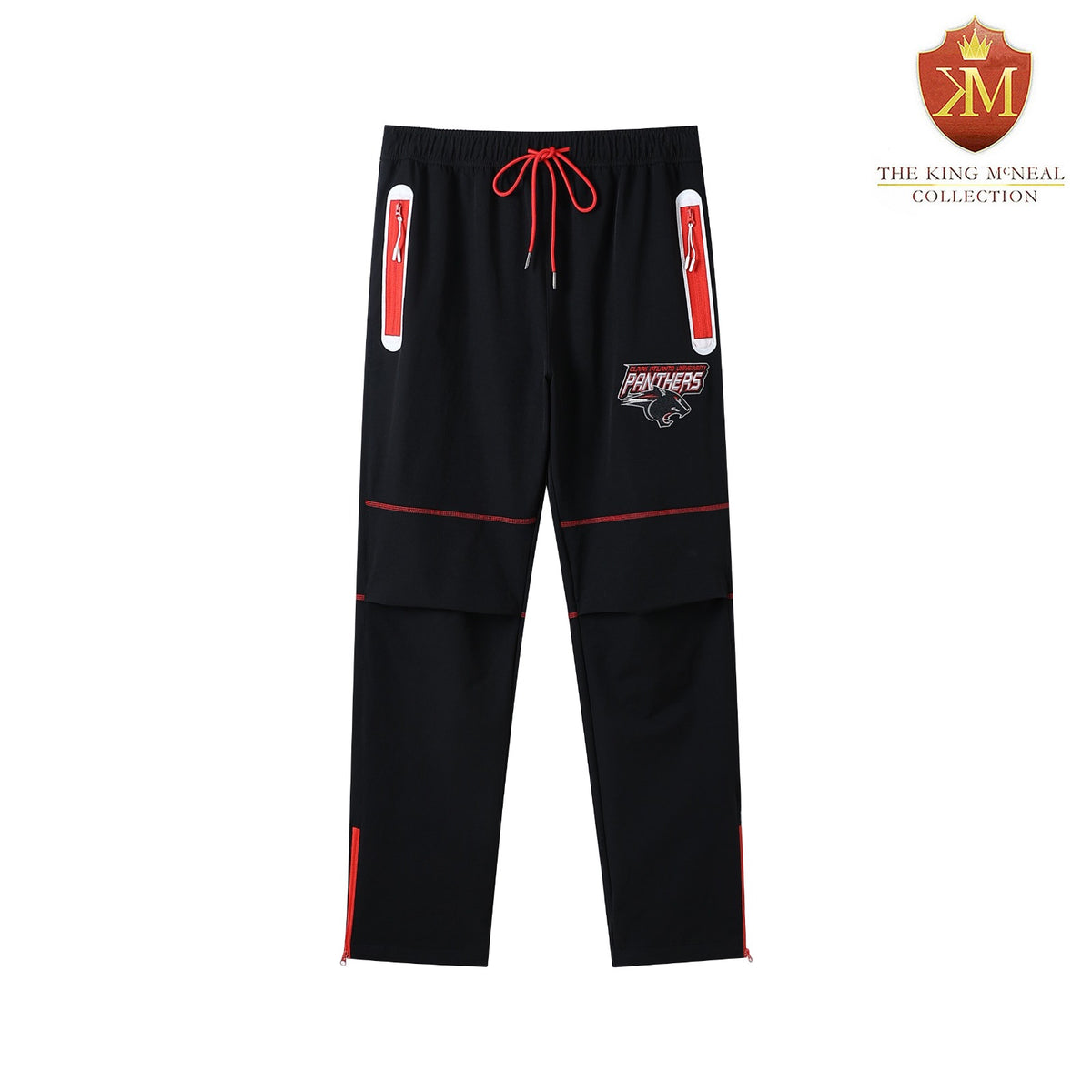 Clark Atlanta Black Windbreaker Tech Pants (Unisex)
