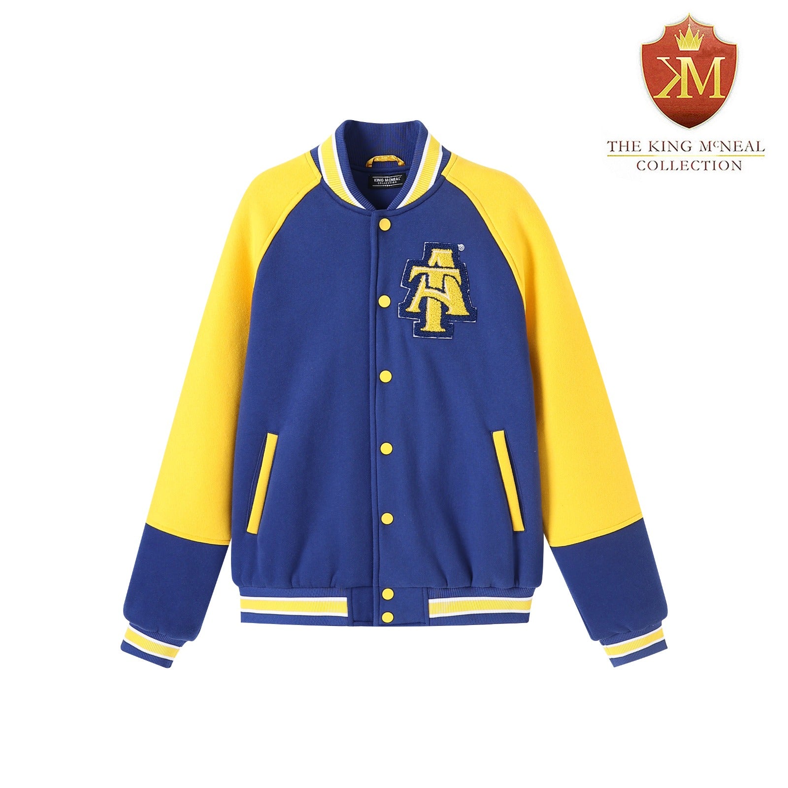 North Carolina A&T Navy Blue Fleece Jacket (Unisex)