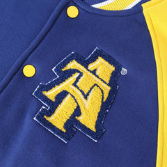 North Carolina A&T Navy Blue Fleece Jacket (Unisex)