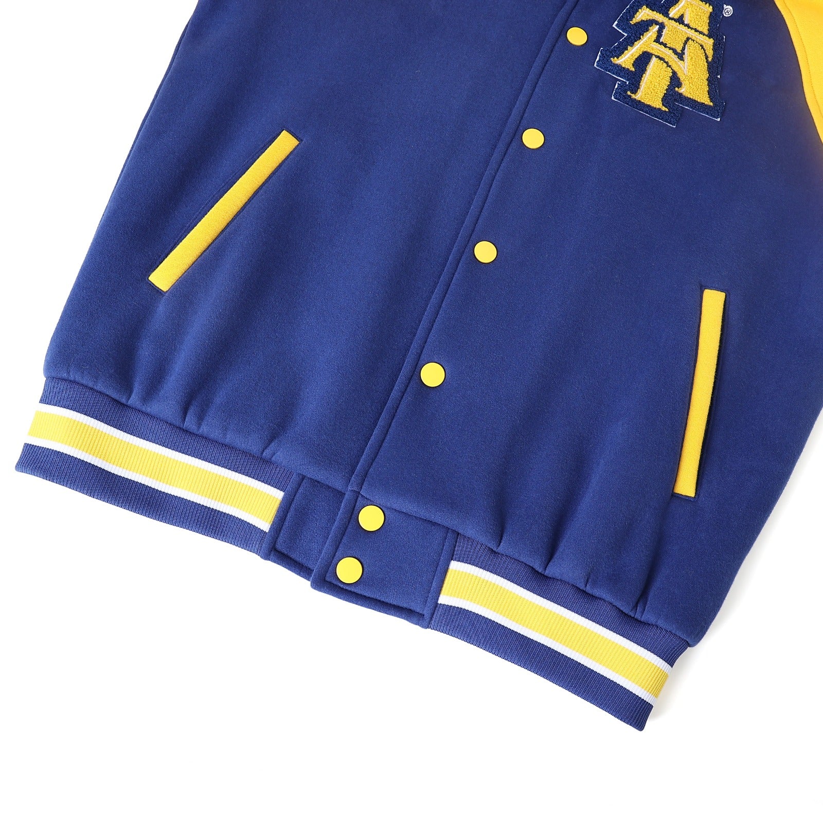North Carolina A&T Navy Blue Fleece Jacket (Unisex)