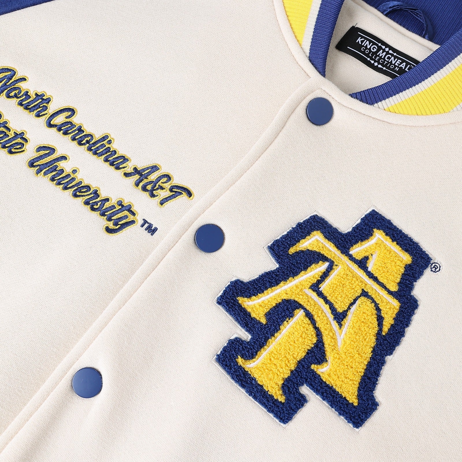 North Carolina A&T Neutral Fleece Jacket (Unisex)