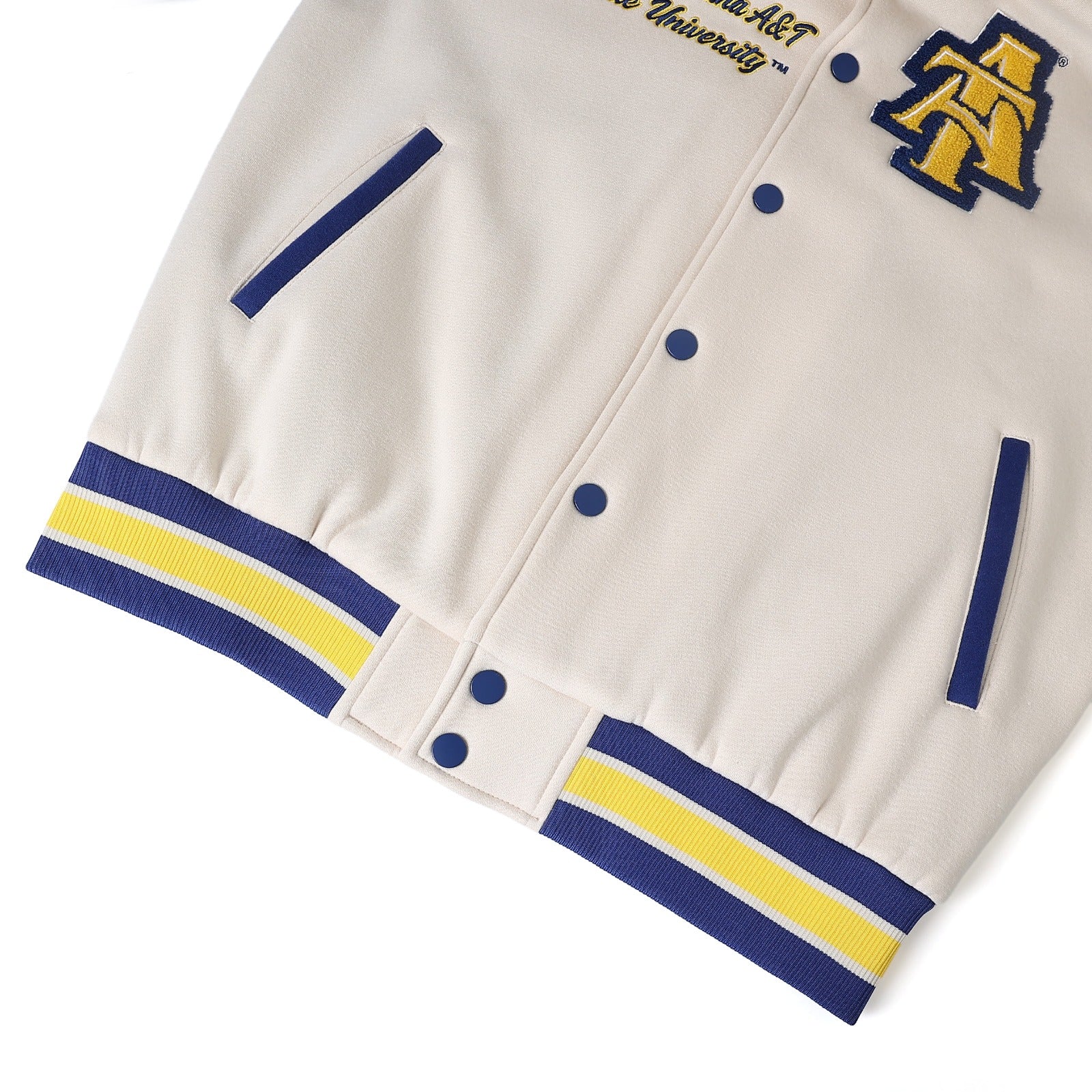 North Carolina A&T Neutral Fleece Jacket (Unisex)