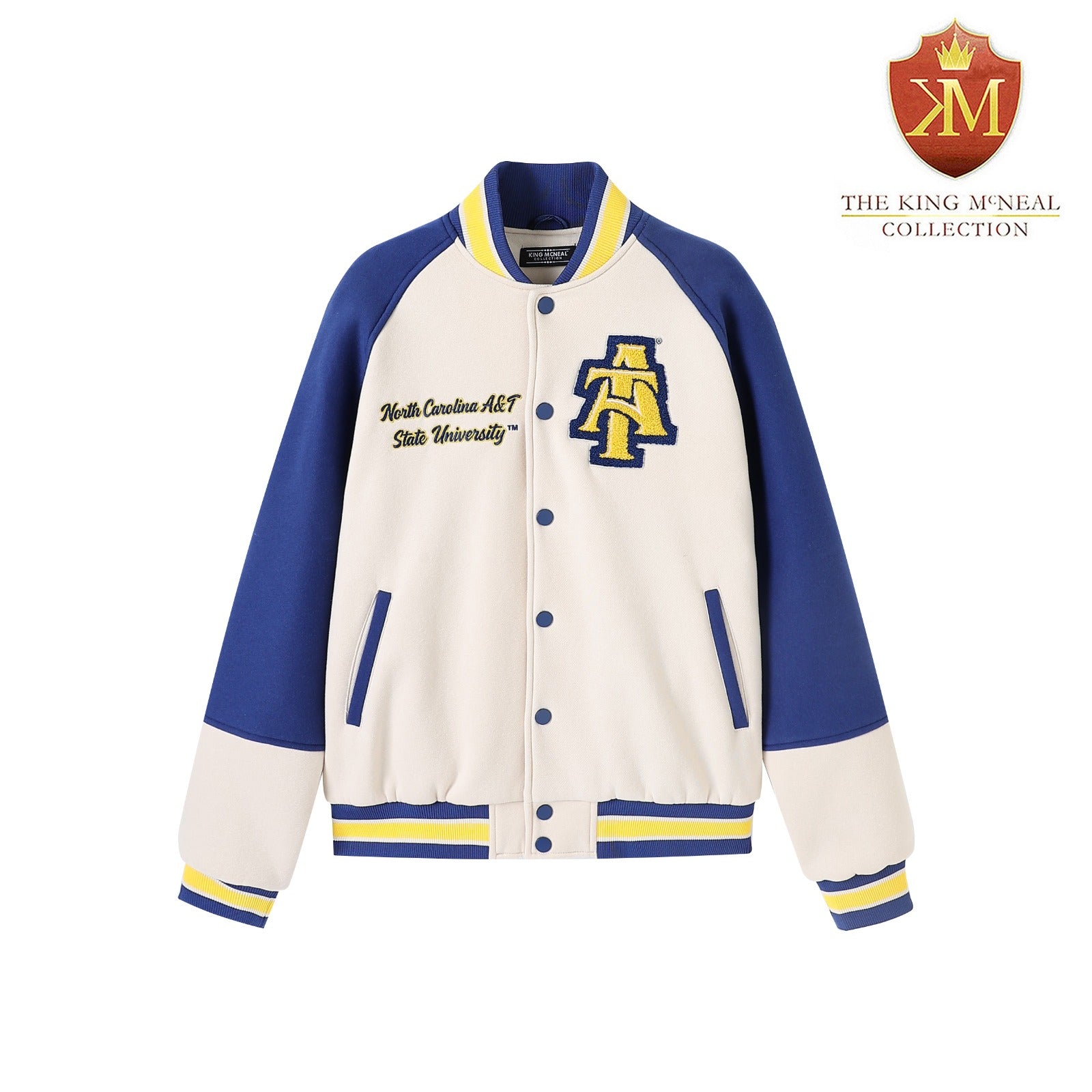 North Carolina A&T Neutral Fleece Jacket (Unisex)