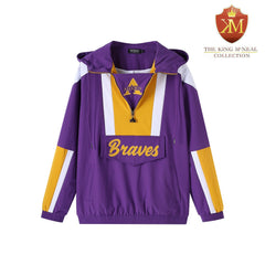 Alcorn State Purple Windbreaker Tech Pullover(Unisex)