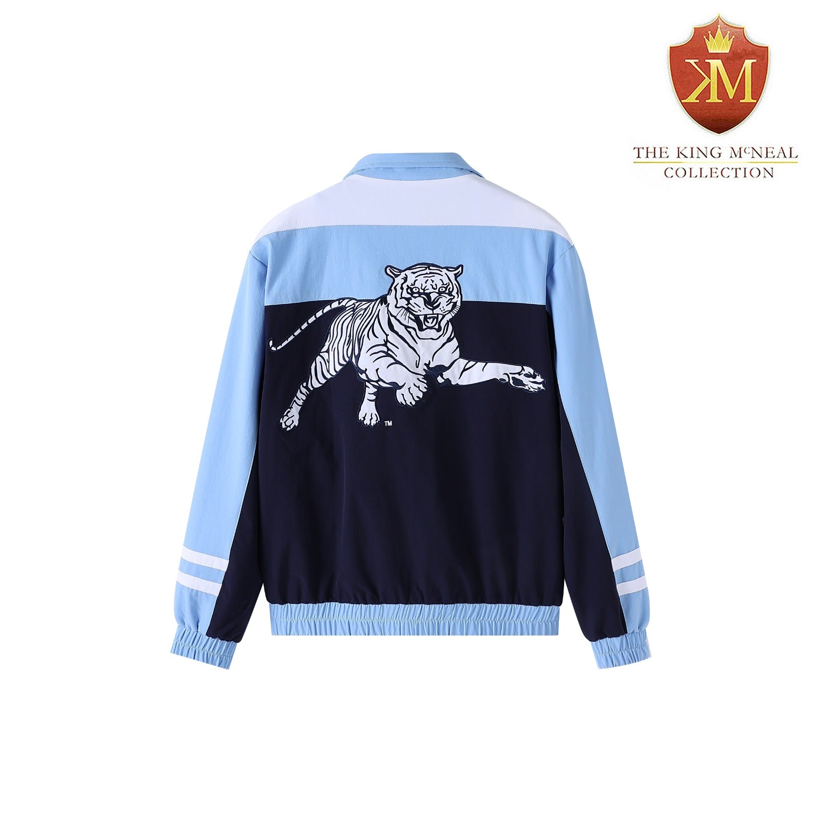 Jackson State Navy Full Zip Windbreaker Tech (Unisex)