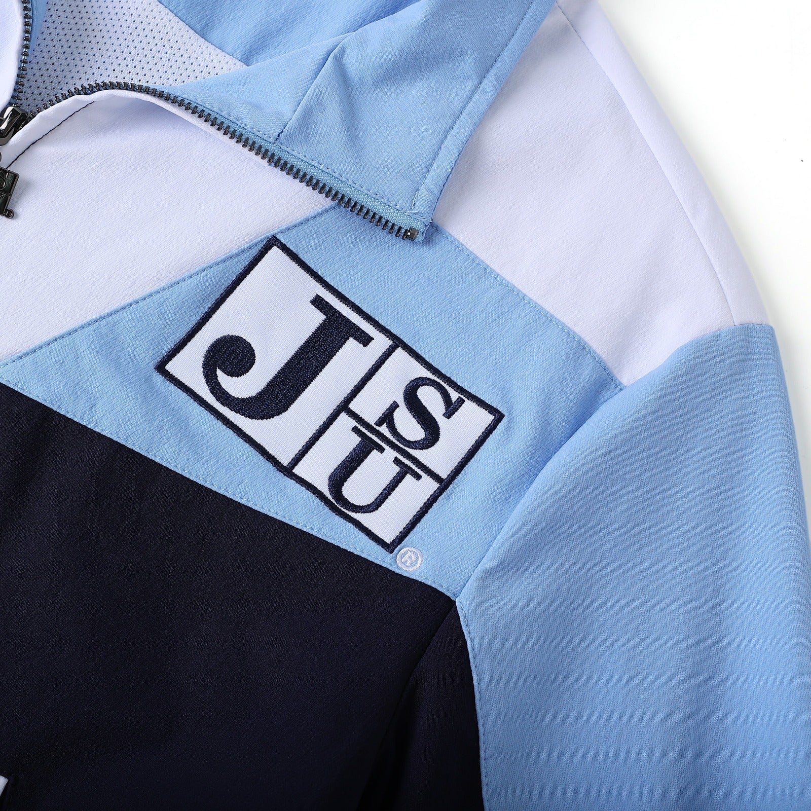 Jackson State Navy Full Zip Windbreaker Tech (Unisex)