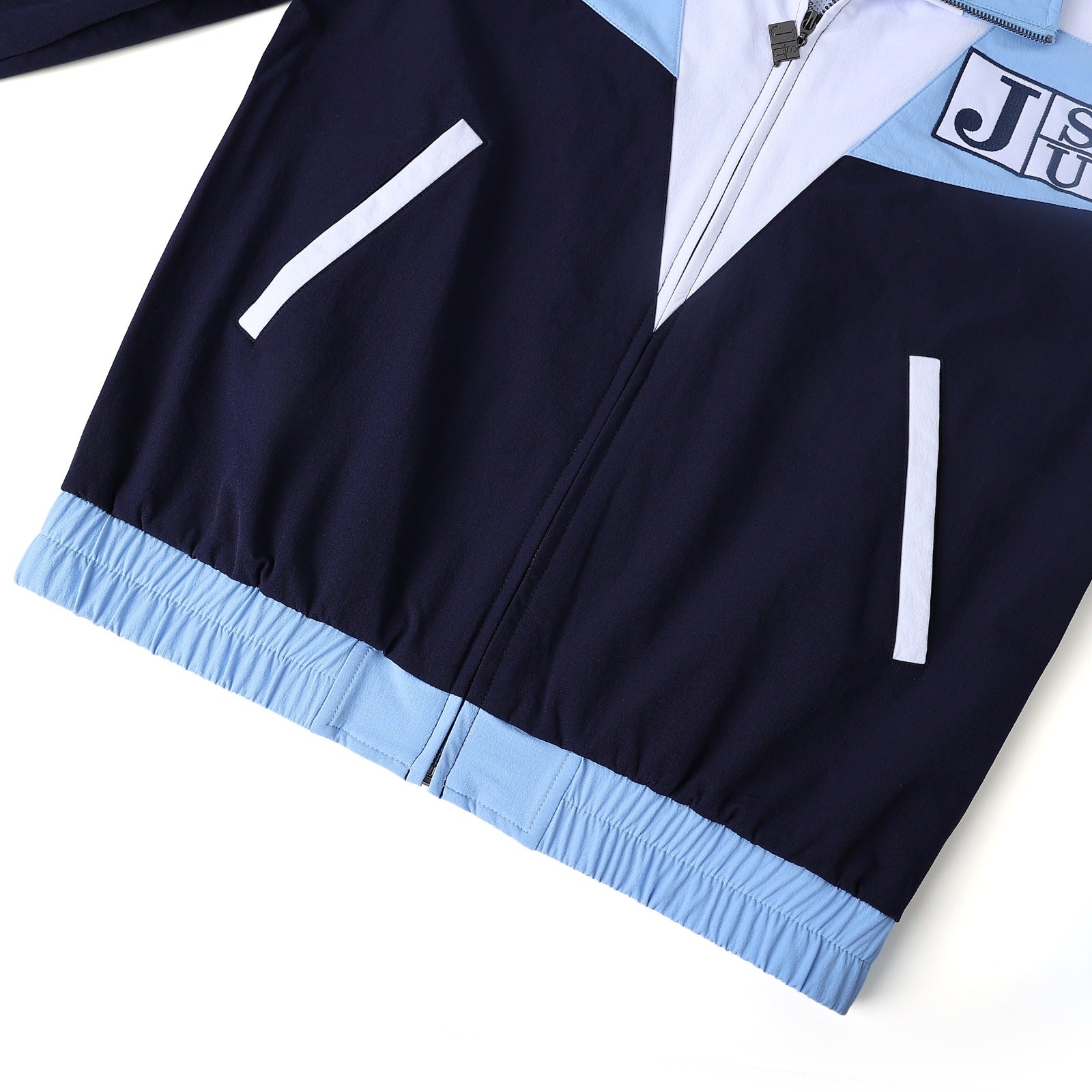 Jackson State Navy Full Zip Windbreaker Tech (Unisex)