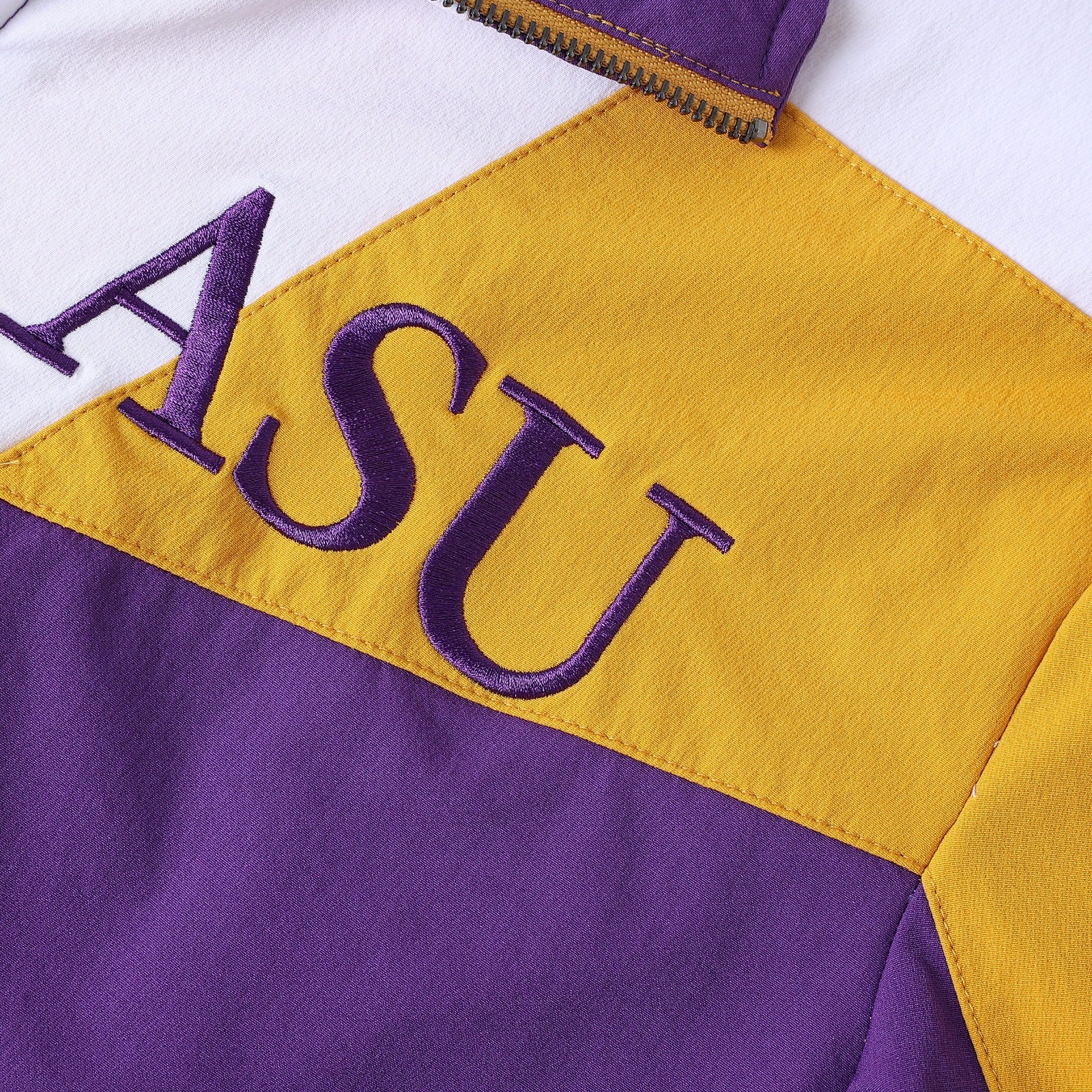Alcorn State Purple Full zip Tech Windbreaker(Unisex)