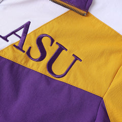 Alcorn State Purple Full zip Tech Windbreaker(Unisex)