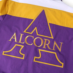 Alcorn State Purple Full zip Tech Windbreaker(Unisex)