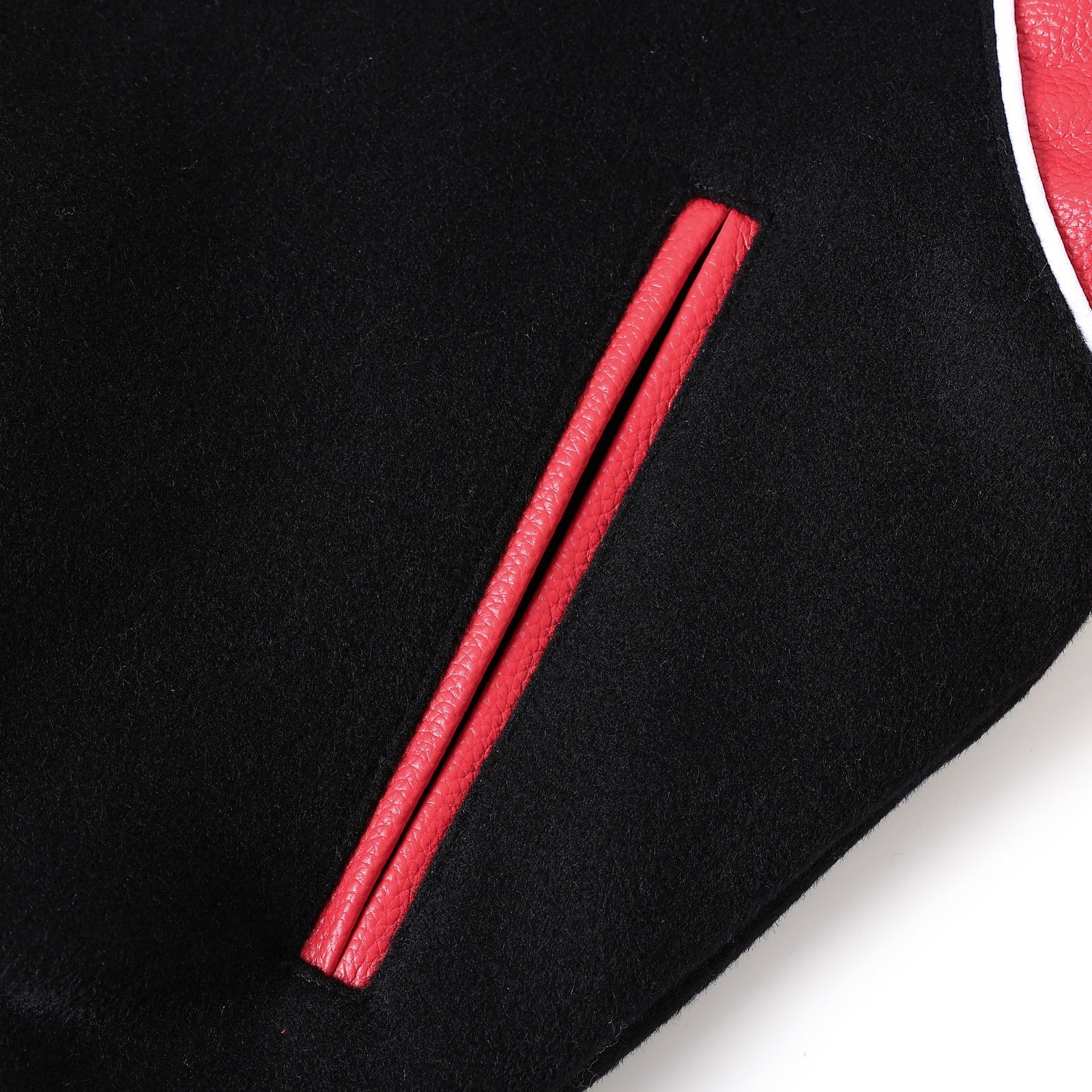 Delta Sigma Theta Black Wool And Leather Letterman Jacket (Unisex)