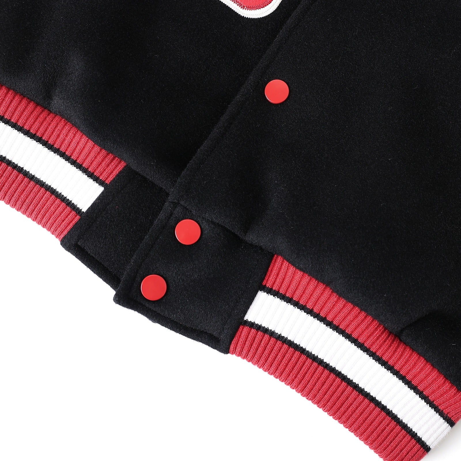 Delta Sigma Theta Black Wool And Leather Letterman Jacket (Unisex)