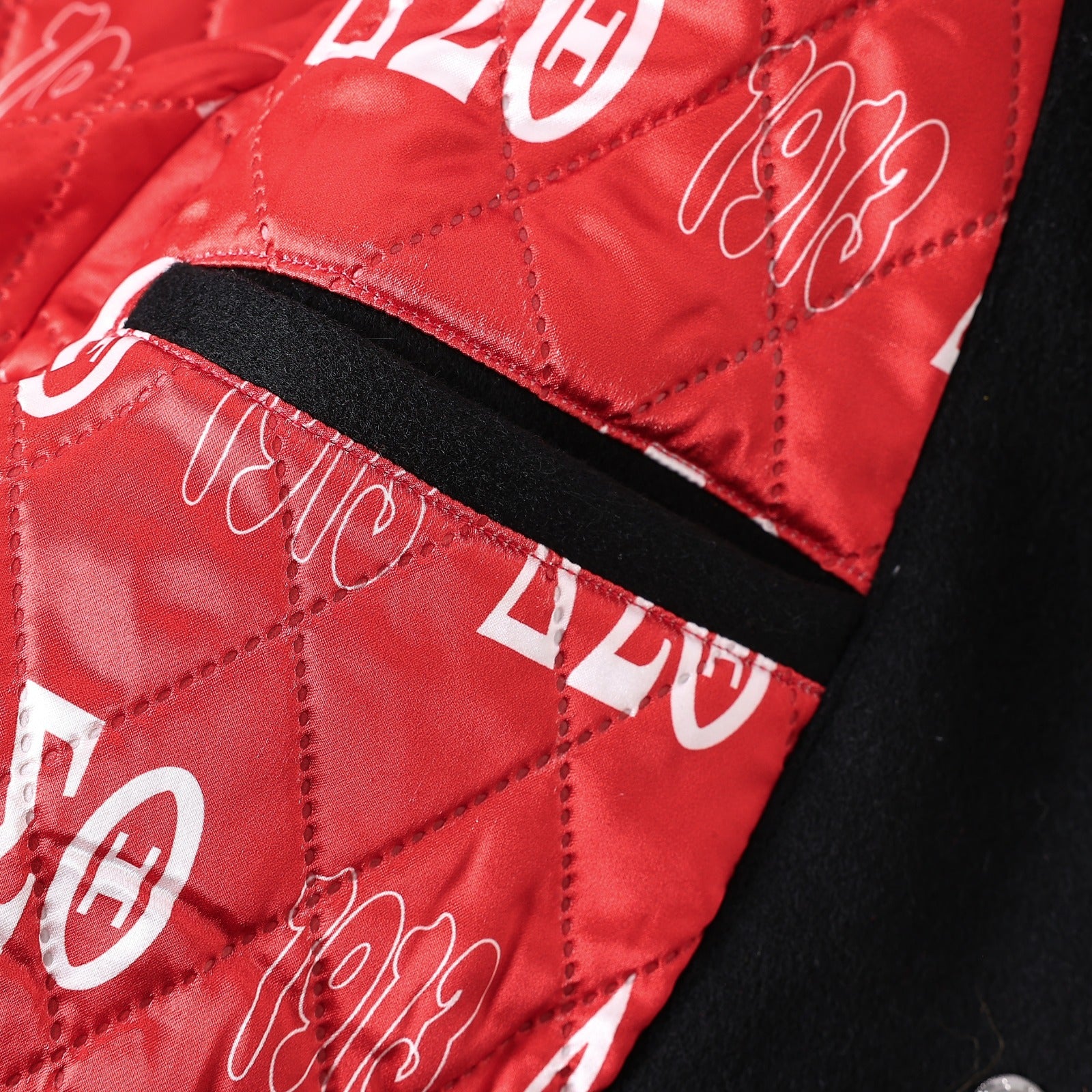 Delta Sigma Theta Black Wool And Leather Letterman Jacket (Unisex)