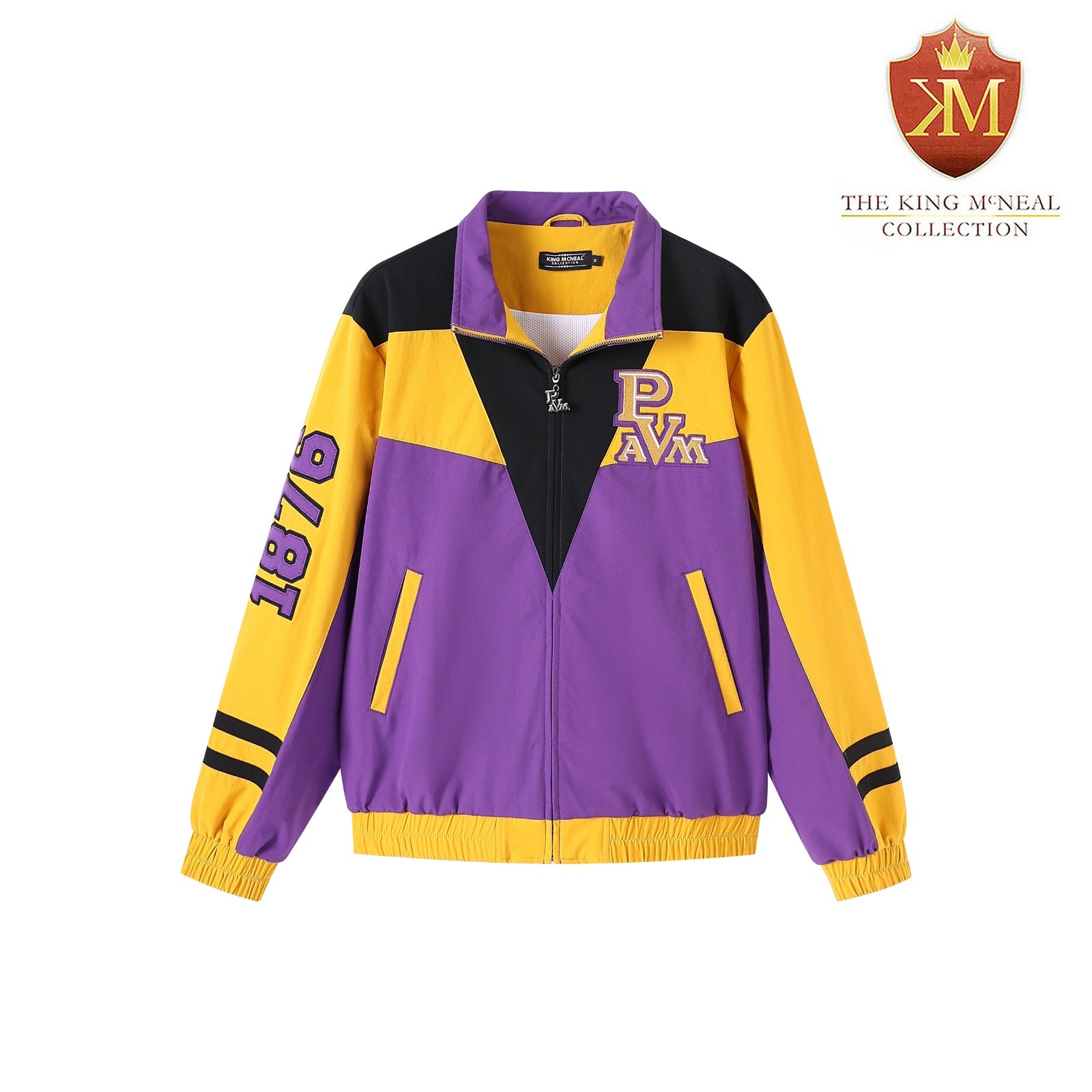 Prairie View Purple Full zip Tech Windbreaker(Unisex)