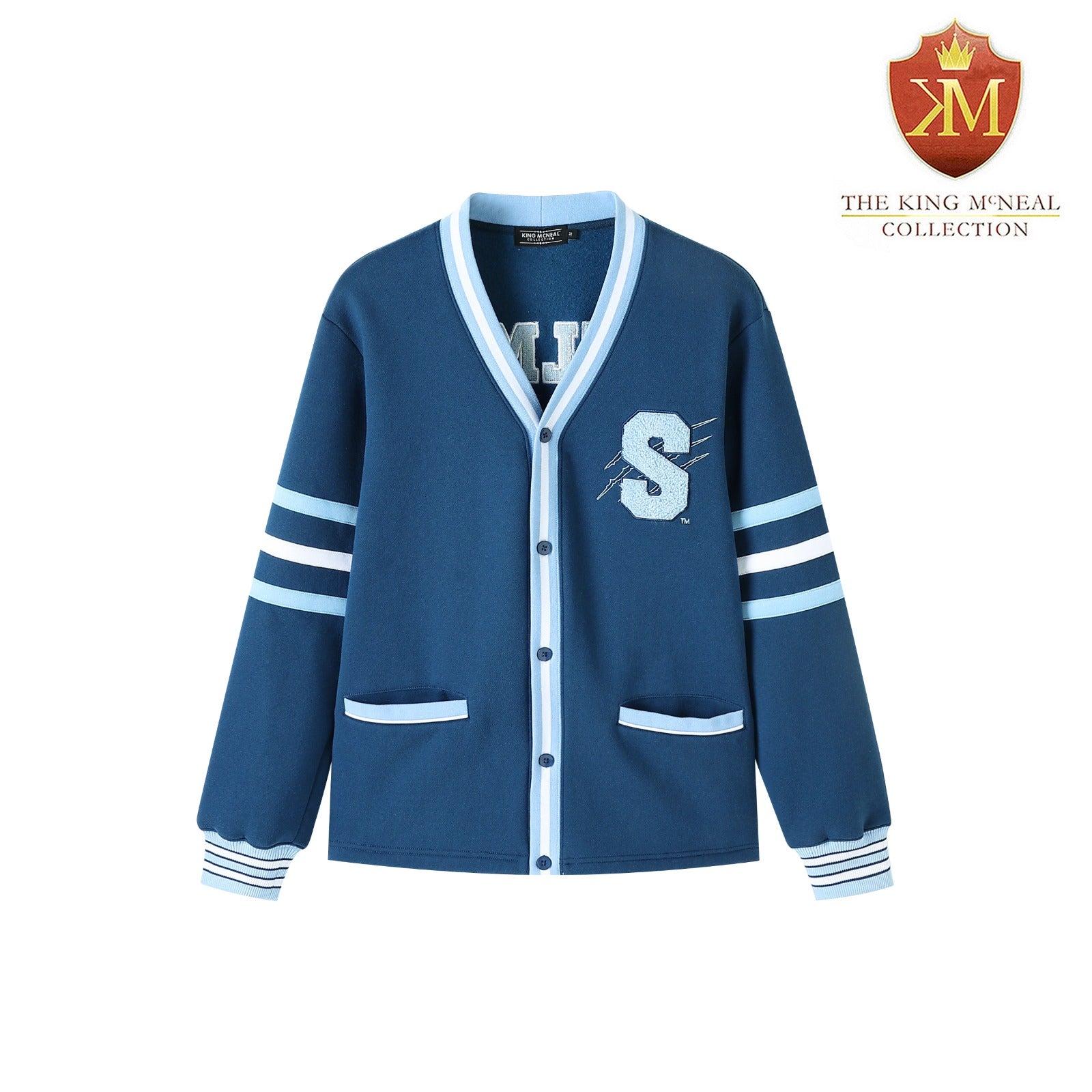 Spelman Blue Fleece Cardigan