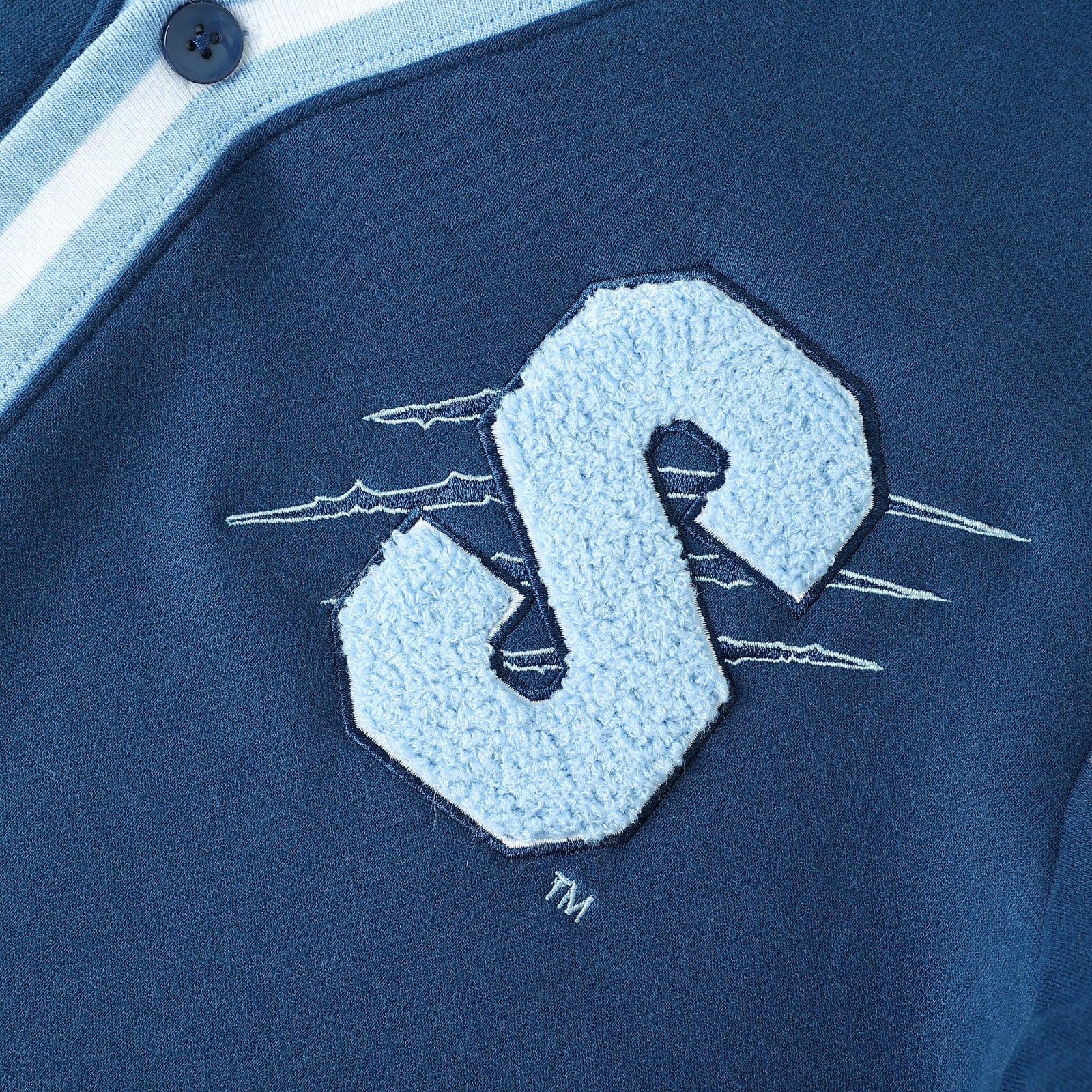 Spelman Blue Fleece Cardigan