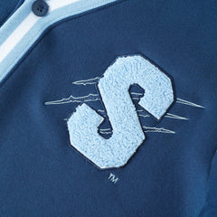 Spelman Blue Fleece Cardigan