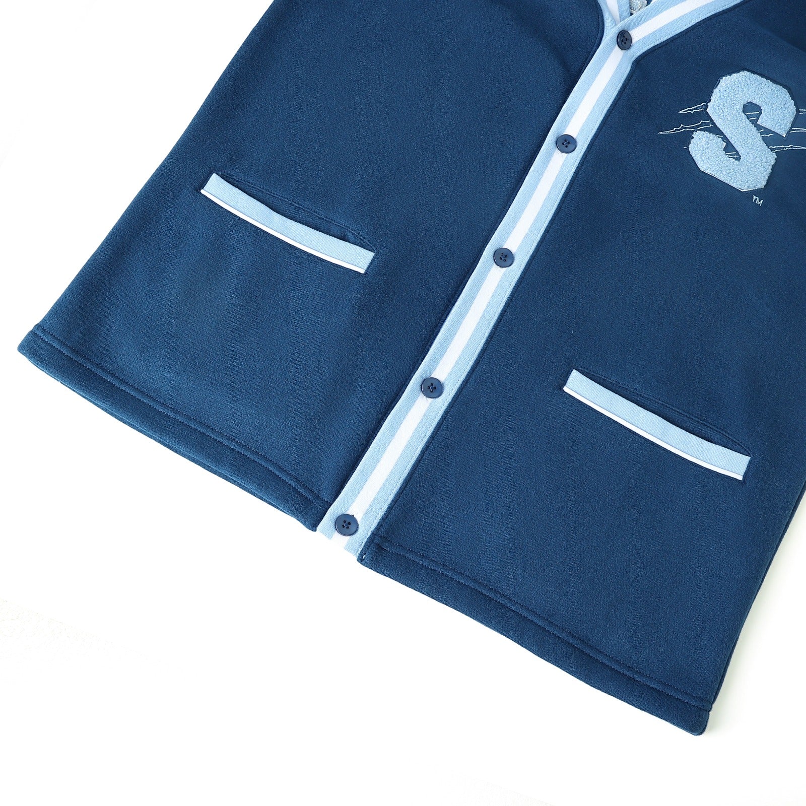Spelman Blue Fleece Cardigan