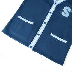 Spelman Blue Fleece Cardigan