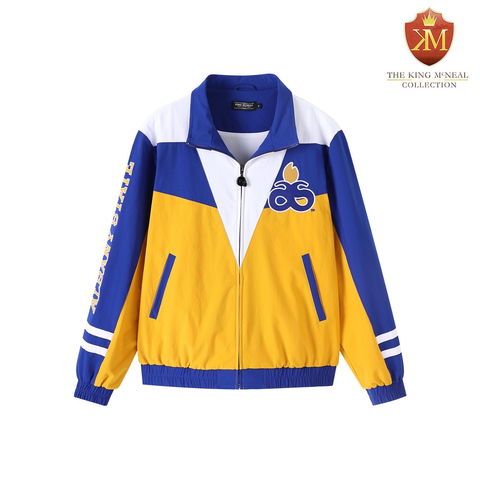 Albany State Blue Full Zip Windbreaker Tech (Unisex)