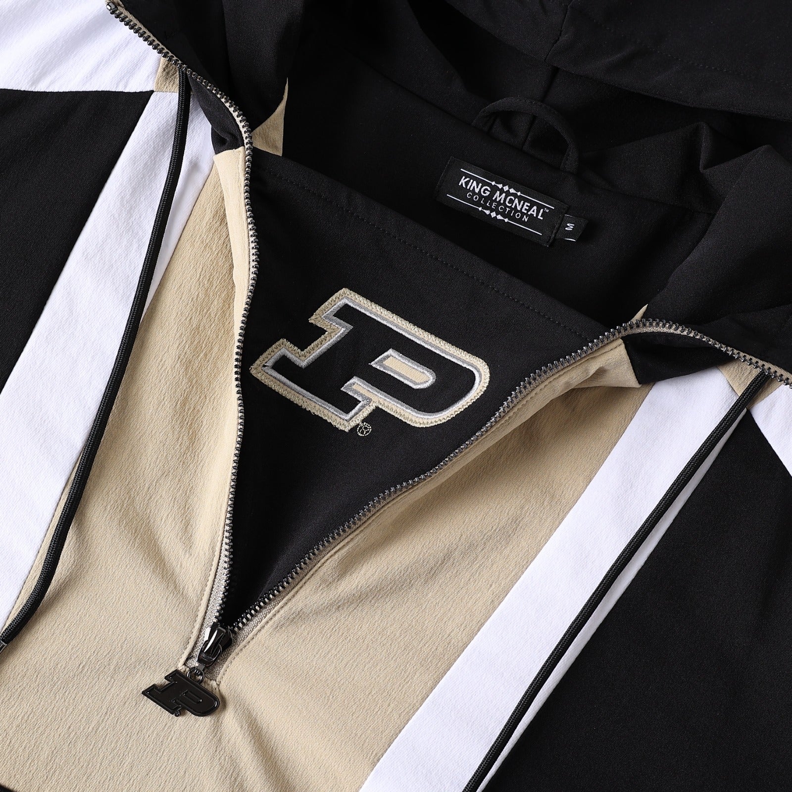Purdue Black Windbreaker Tech Pullover(Unisex)