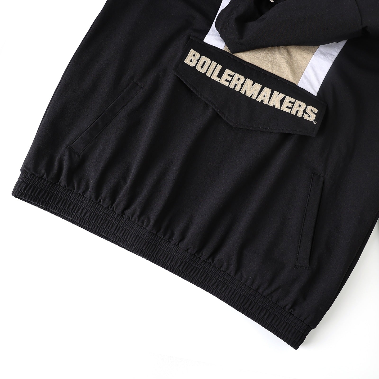 Purdue Black Windbreaker Tech Pullover(Unisex)