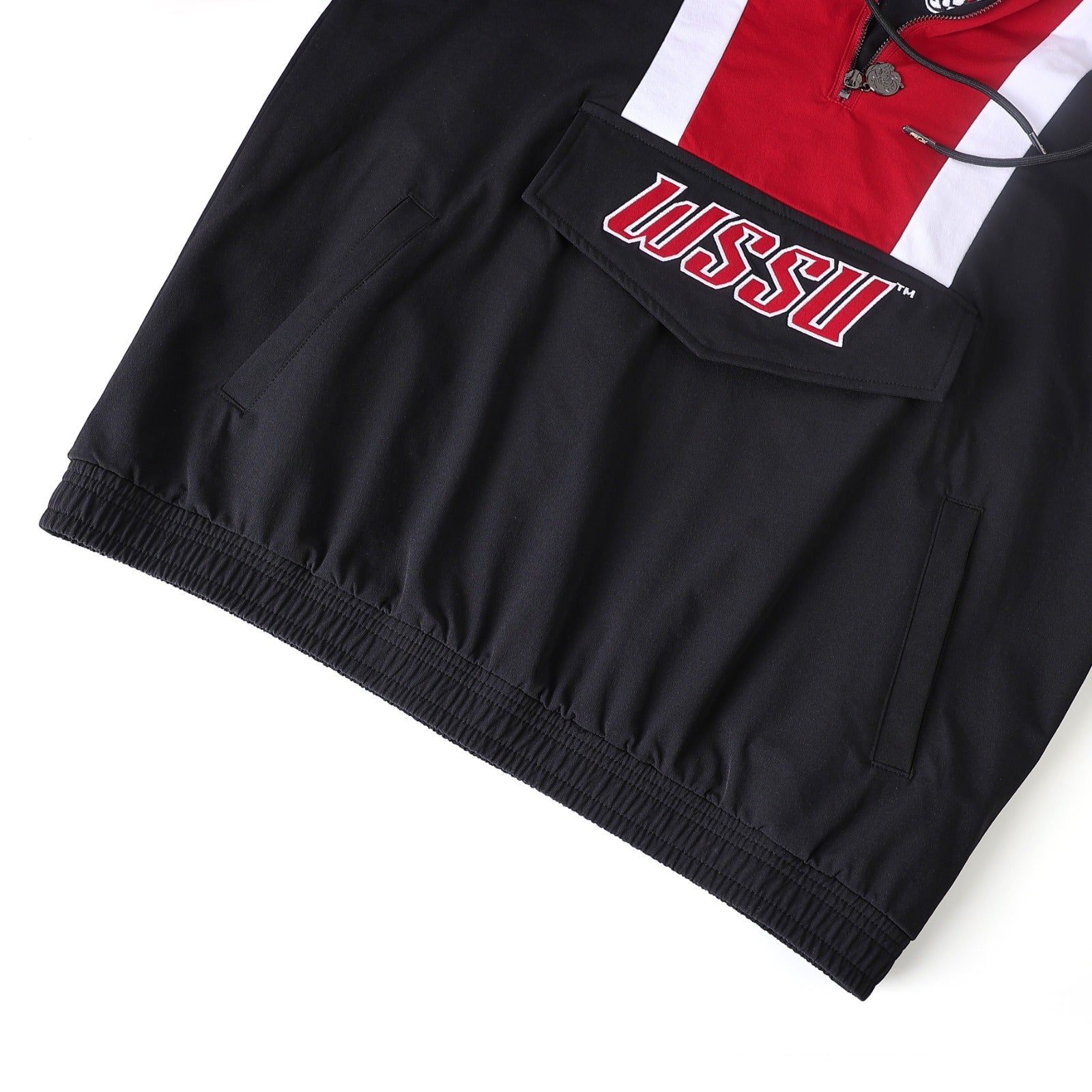 Winston-Salem State Black Windbreaker Tech Pullover(Unisex)