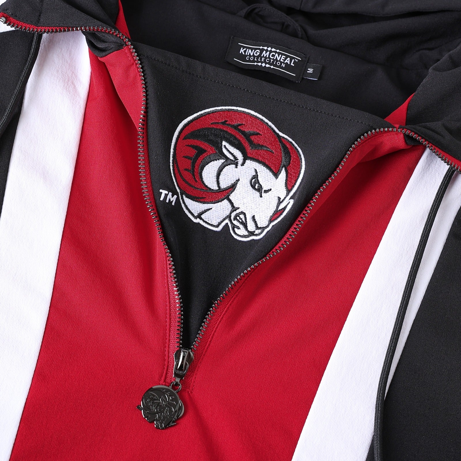 Winston-Salem State Black Windbreaker Tech Pullover(Unisex)