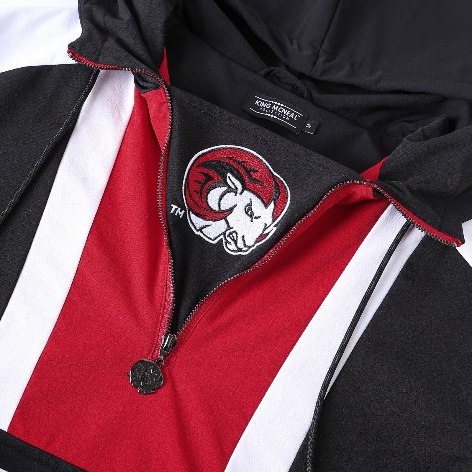 Winston-Salem State Black Windbreaker Tech Pullover(Unisex)