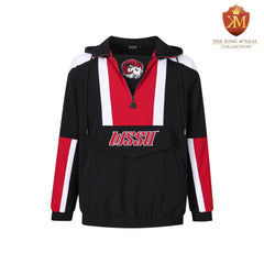 Winston-Salem State Black Windbreaker Tech Pullover(Unisex)