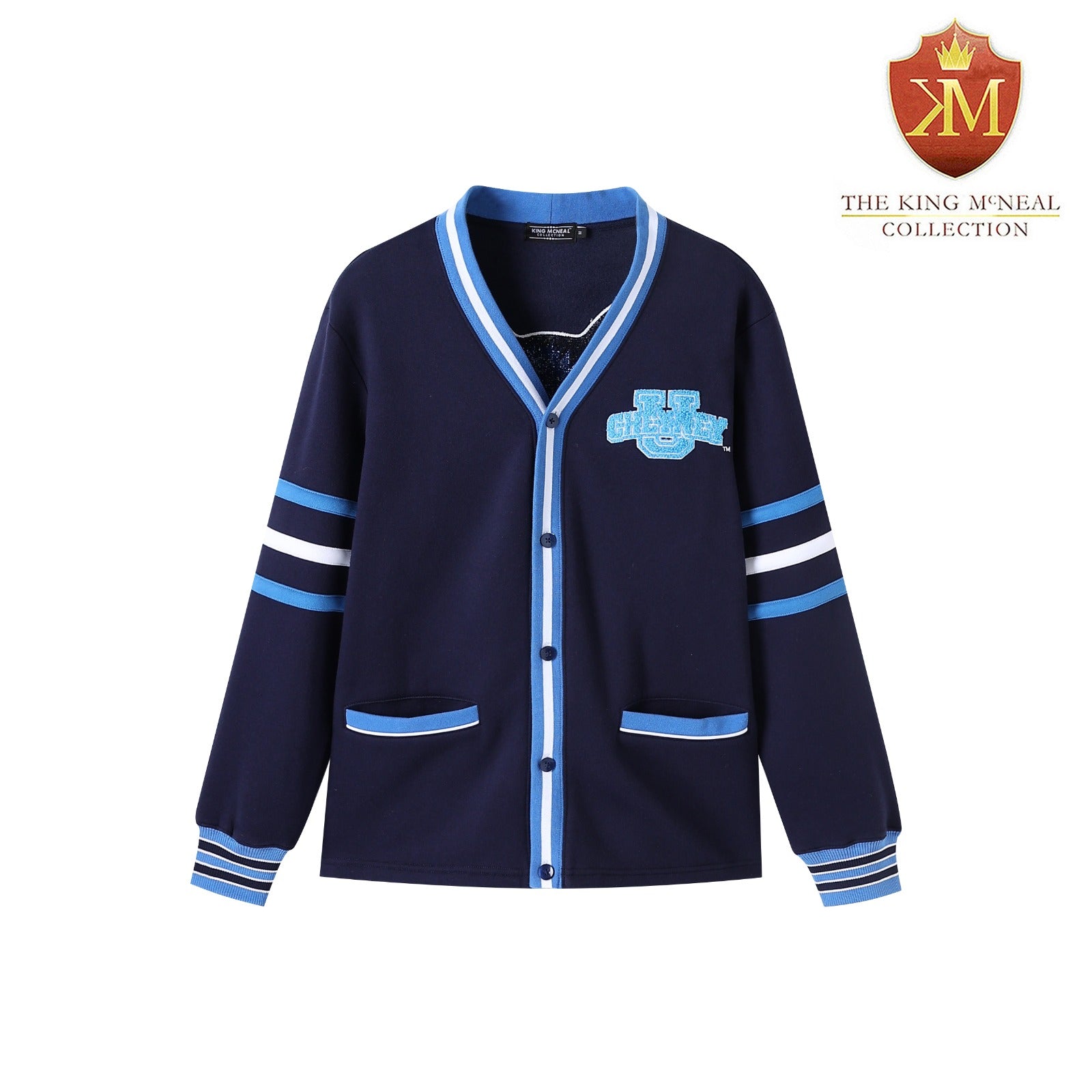 Cheyney University Blue Fleece Cardigan (unisex)