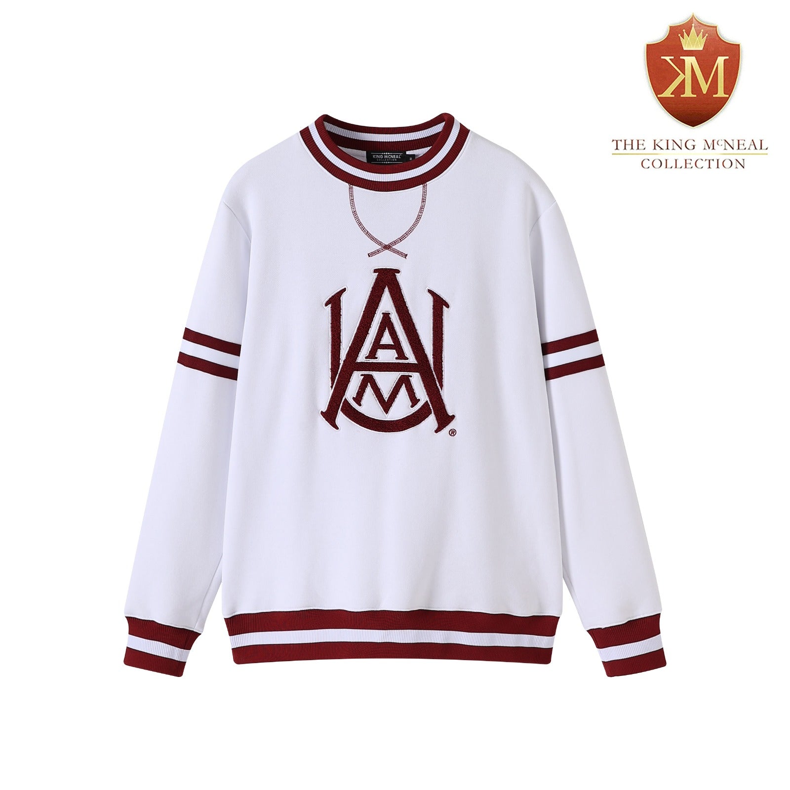 Alabama A&M White Letter Crewneck
