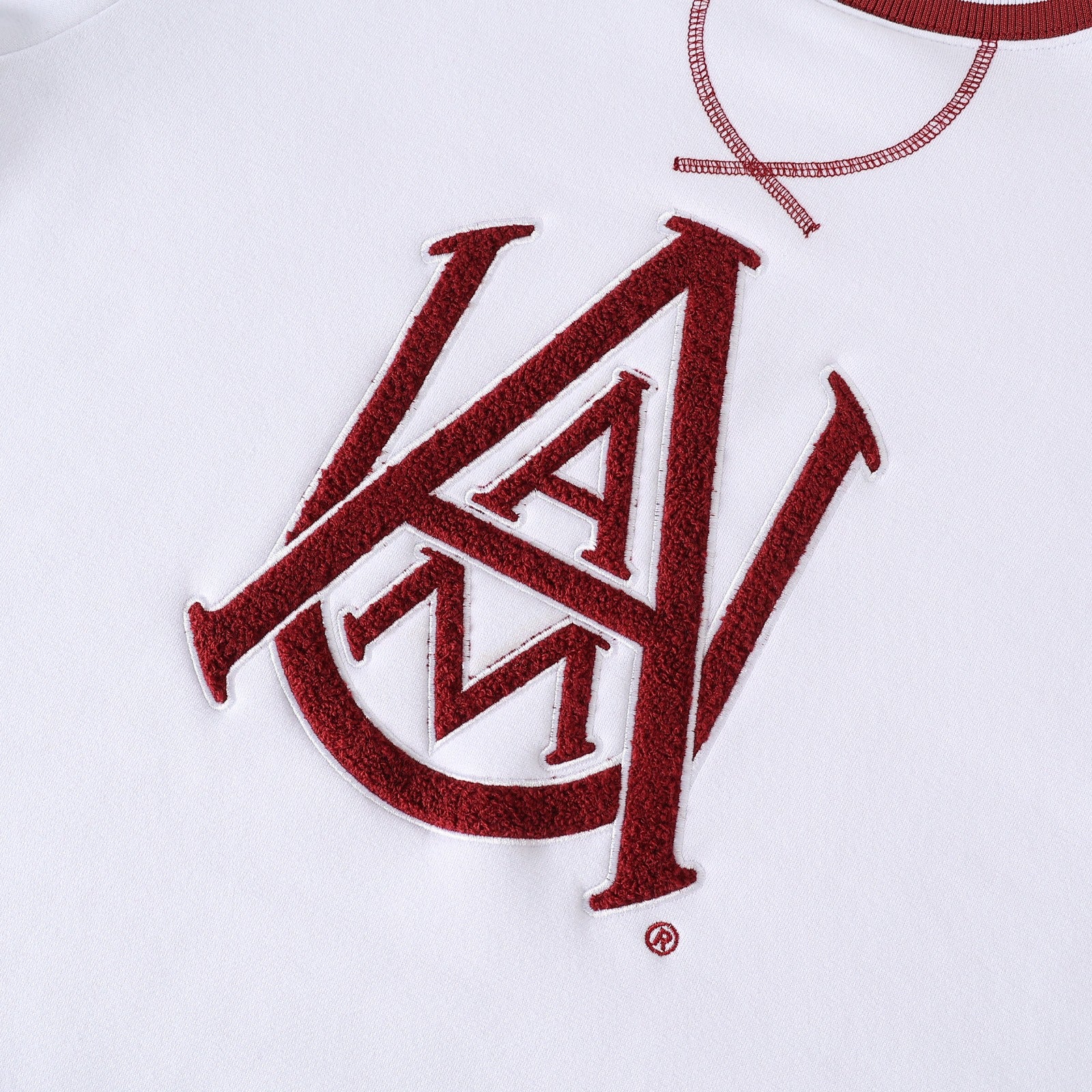 Alabama A&M White Letter Crewneck