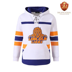 Lincoln University White Hockey Hoodie