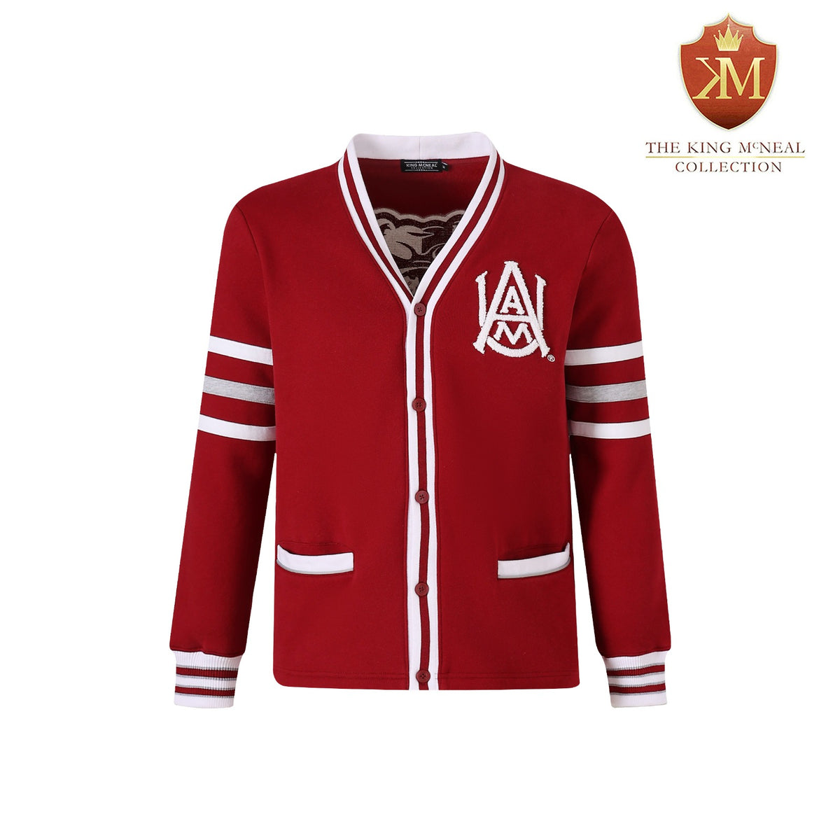 Alabama A&M Maroon Fleece Cardigan