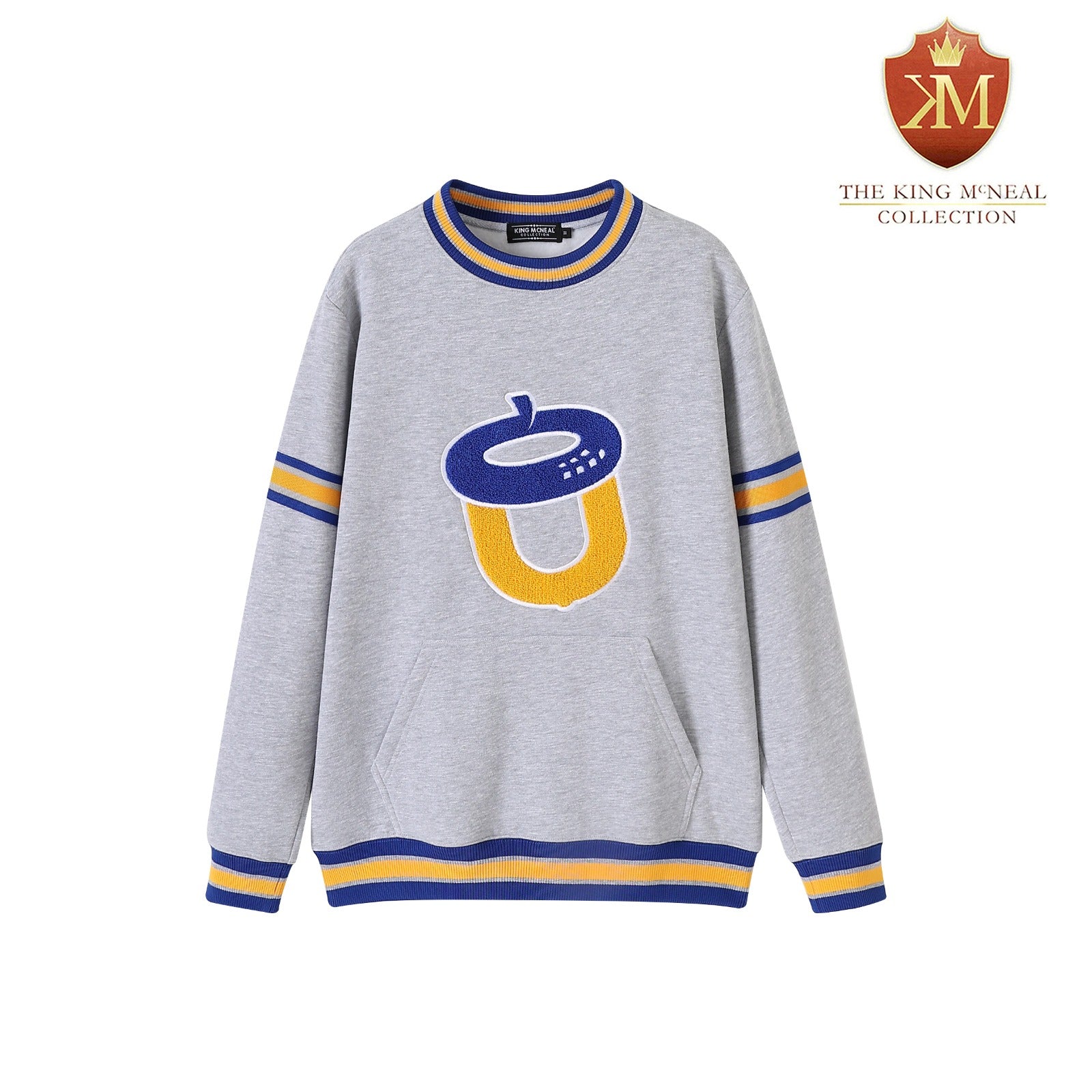 Oakwood Heather Grey Pocket Crewneck