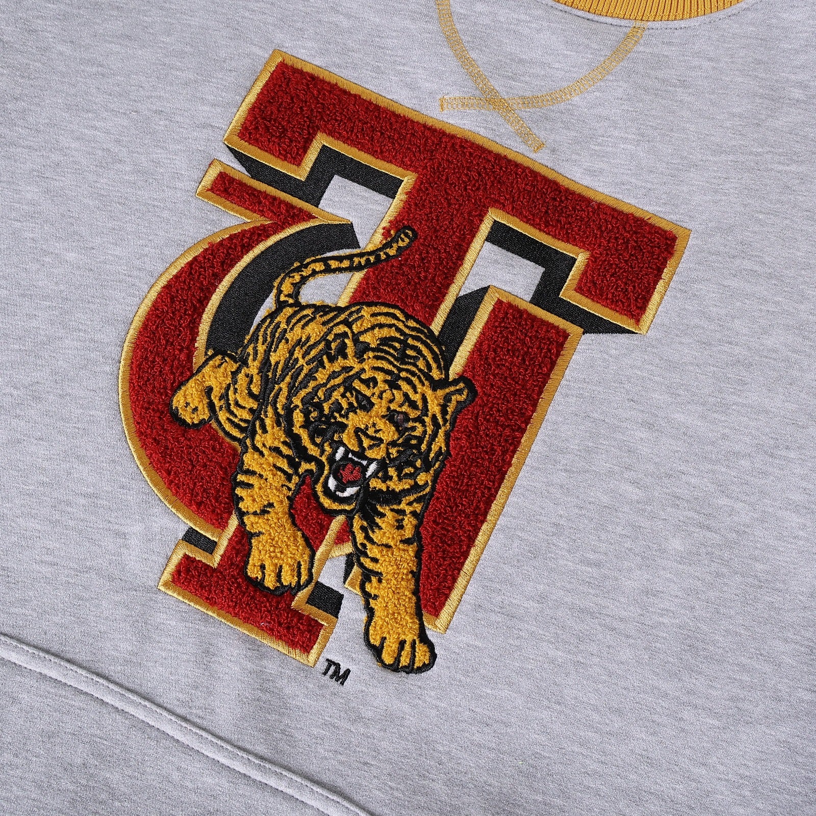 Tuskegee Heather Grey Pocket Crewneck